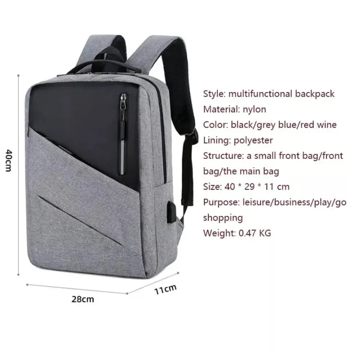USB%20Charging%20Men's%20Bag%20Casual%20Multifunctional%20Backpacks%20unisexual%20School%20Bags%203%20sets%20Backpacks%203PCS%20Fashion%20Laptop%20Bag%20Backpack%20-%20Image%205