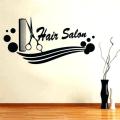 size-2 x 1 feet - Hair Salon stylish Wall Stickers for boys, girls, office, parlor, barber shop ,room, Decor Lovers -Black color. 