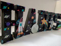 3D Block Letters Decorative (All Themes Available) Thermocol based. 