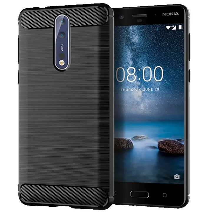 Carbon%20Fiber%20Case%20For%20Nokia%208%208.1%208.3%20Shockproof%20Mobile%20Shell%20For%20Nokia%208V%205G%20UW%20Nokia8%20Anti-fall%20Soft%20Phone%20Cover%20-%20Image%202