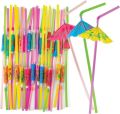 (20/30/50 Piece) Disposable Umbrella Straws - Decorative Party Umbrella Straw for Cocktail Drinks (Drinking Straws). 