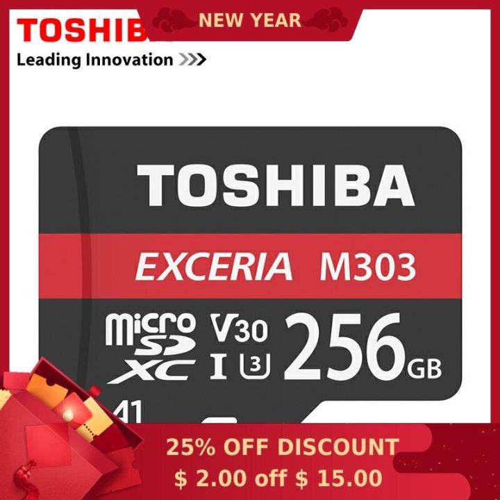 【COD+Ready Stock + FREE Shipping 】 TOSHIBA EXCERIA M303 Memory Card 8GB 16GB 32GB 64GB 128GB 256GB 512GB 1TB MicroSDXC Max UP 90MB/s Micro SD Card SDHC-I U3 V30 TF Card For Full HD 4K Video