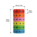 Magnetic Educational Plastic Toy For Children, 6 Pcs Magnetic Math Assembling Puzzle, Educational Block Calculate Game For Kids. 