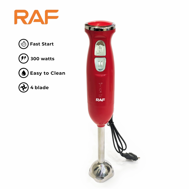 RAF Hand Blender Stick Hand Immersion Blender 800 Watt 2 Touch-Speed Immersion Multi-Purpose Hand Blender