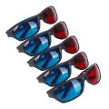 5x Red and Blue Anaglyph Dimensional 3D Glasses For TV Movie Game. 