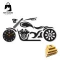 Wall Clock 3D bicycle style 27x20 inches Wooden Watch Design Decoration Quartz Numeric For Home Decor Living Room And Offices And For Gifts. 