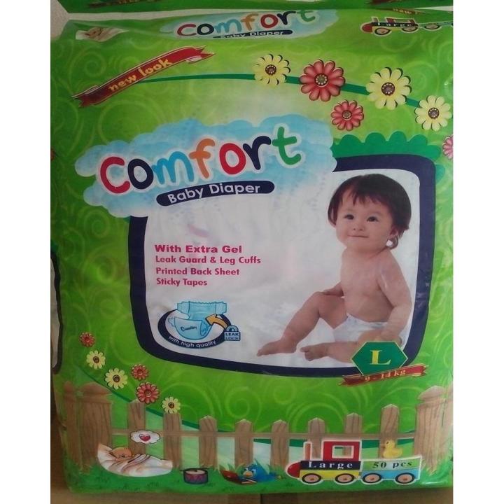 Buy Comfort Baby Diaper Large Size 50 Pieces