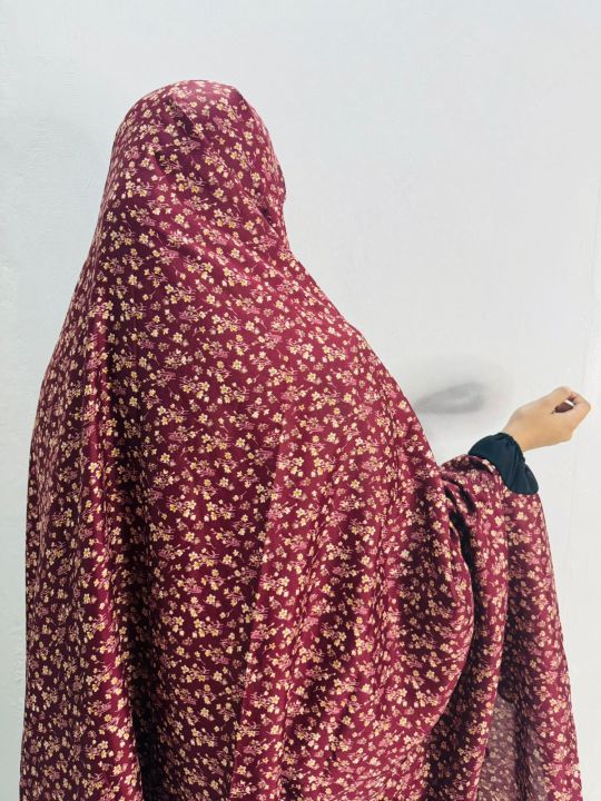 Polka Dots Chadar with Sleeves - Prayer / Namaz chadar full hijab