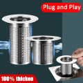 Stainless Steel Floor Drain Filter Toilet Leakage Net Anti-clogging Wash Basin Water Plug Home Kitchen Anti-odor Floor Drain 1Pcs. 