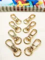 10 High Quality 32mm Metal Swivel Lobster Clasp Hooks Snap Buckles for Bag Strap Keychain DIY Leather Craft Handbag Purse Belt Dog Collar Pet Leash Accessories Rotating Carabiner Clip Hook. 