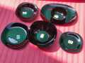 6 Pcs  Glass Black Square Marble 11.0 Inch Dinner Plate OR 6 Pcs 9.0 Inch Soup Plate OR 6 Pcs 7.5 Inch Flat Plate OR 6 Pcs  Pcs 9.0 Inch sweet Bowl OR 1 Pcs 13 Inch Rice Dish and 1 Pcs  10 inch gravy bowl. 
