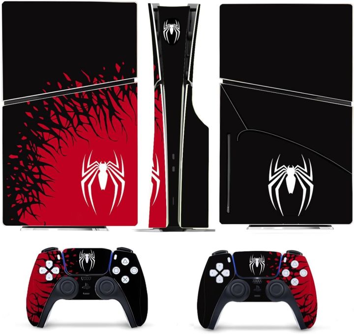 PS5%20%20Slim%20Digital%20Edition%20version%20(%20Not%20Disk%20Version%20)spider%20skin%20with%202%20controller%20skin%20%20(not%20silicone%20cover%20%20and%20not%20included%20console)%20-%20Image%204