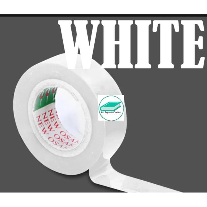 Osaka pvc tape white pack of 5 osaka pvc tape best quality for tape ball and electric use 10 yards 1 tape roll