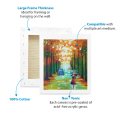 Pack of 3 - Square Canvases 16 x 16 For Painting, Canvas Boards, Canvas Panels, 100% Cotton Stretched Canvas , Framed Canvas, Small Canvas. 
