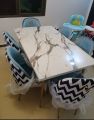 six seater dining table set, maeble textured dinig table set, ms bassed framed table, 6 seater dinig table set,. 
