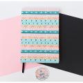 Pastel Doodle Journal Dotted or Lined Pages Notebook A5 Hardcover Diary. 