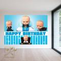 Boss Baby Theme LARGE HD BACKDROP for BIRTHDAY PARTY Decorations and Celebration. 