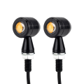 LED Indicators LI16 – Mini Metal Turn Signals – Bullet Flasher – Motorcycle Amber Light. 