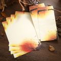 Stationary Letter Delicate Pattern Chinese Painting Lotus Flowers Letter Paper Envelope. 