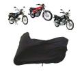 Universal Double Coated Waterproof Bike Cover, Scratch & Dust Proof Bike Parking Cover, Top/ Bike Cover for Honda CD 70, Bike Cover for 125, Black and Silver. 