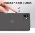 Hontinga for Realme 5 Pro Cover Simple Solid Color Case Edge Frosted Transparent Phone Cover. 