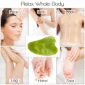 Gua Sha Facial Tool, Natural Jade Stone Guasha Board For Face Massage, Gua Sha Scraping Massage Tool. 