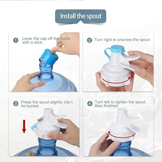 Gallon Water Dispenser Stand, Portable Stainless Steel Water Jug