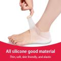 Invisible Height Increase Insoles, Unisex Soft Socks Gel Heel Pads with Arch Support. 