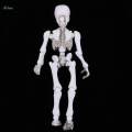 Dollhouse Miniature Shelf Decor 8.7cm Skeleton Doll Mini Action Figures Toy. 