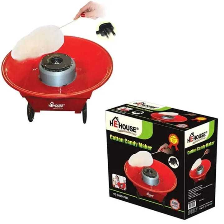 HT Electric Cotton Candy Machine Sugar Floss Maker Mini Countertop Cotton Candy Maker for Home Birthday Family Party