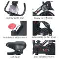 Exercise Spinning Bike, Black, Office Cardio Workout Training, Home Fitness Equipment with LCD Display and Heart Rate Adjustment - MOOSENG. 