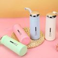 Water Bottles, Water bottle for Girls, Insulated Glass/Plastic Double Walled Keeps Water Cold and Hot for Hours, Easy to Carry for Walking, Hiking, School, etc, 410ml.. 