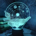 3D Optical Illusion Projectors Lamp Universe Space Galaxy In the Palm of Your Hand LED Night Light for Space Lover Boys and Girl. 
