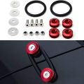 Motorcycle Fancy Chain Cover Bolts with Washer 4 Pcs Set Universal/ Bike Chain Cover Bolts Number Plate Bolts - RED - BLUE. 