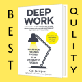 Deep Work Book by Cal Newport How to Focus When You're Not Here the Art of High Impact Work. 