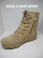 DELTA High Ankle Leather Boots for Hiking- Waterproof and Slip-Resistant. 