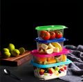 ( 7PC SET) IKEA STYLE FOOD CONTAINERS, THUMB LOCK FOOD CONTAINER, STACKABLE PLASTIC STORAGE BOXES. 