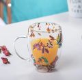 Double Wall Glass Mug | Tea and Coffee Cup for Hot Beverages | Coffee Mugs for Coffee Cappuccinos | Partner gift | Birthday gift. 