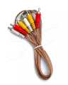 RCA To RCA Two Male Audio Video AV Cable 3+3 1.5meter / 3meter / 5meter / 10meter / 15meter. 