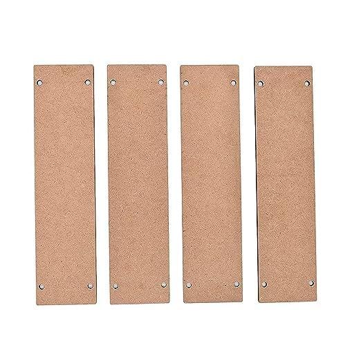 MDF Wood Cutouts Rectangular Wall hangings - Plain MDF Blanks Cutouts wiith Holes for Painting Wooden Sheet Craft, Decoupage, Resin Art Work (29 cm x 7 cm) (thinkness 3.2mm)