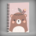Notebook - Cute Bear Cover for Girls University and College Subjects Printicious CA009. 