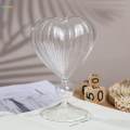 Heart Shaped Cocktail Glass Clear Drinking Cup, Glassware heart Love Shaped Clear Glass, Juice Glass for Wedding Gift Home Party. 