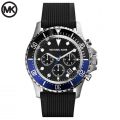 Michael Kors Everest Chronograph Black Dial Batman Bezel Men's Watch MK-8365. 