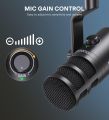 MAONO PD100U USB Dynamic Microphone, Podcast Recording Microphone with Gain Knob, Plug & Play, Metal Structure, Voice-Isolating Technology, Cardioid Studio PC Mic for Streaming, Vocal, Home Studio. 