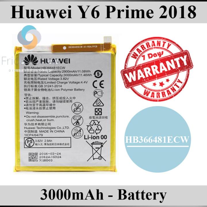 Huawei Y6 Prime 2018 Battery HB366481ECW Replacement Premium Quality 3000mAh For Huawei Y6 Prime 2018