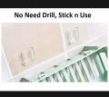 Bathroom Shelf Adhesive Rack Wall Storage (No Drilling). 