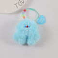 Plush stupid chicken keychain ins cute doll love letter schoolbag decoration autumn and winter car key pendant. 