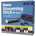 Roku - Streaming Stick+ 4K Headphone Edition with Voice Remote with TV Power and Volume Streaming Media Player - Black. 