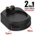 For Apple ios Micro USB Type C Charger Adapter for Garmin Fenix 6 7 Venu Forerunner 955 Watch Charger Converter Type-C Universal. 