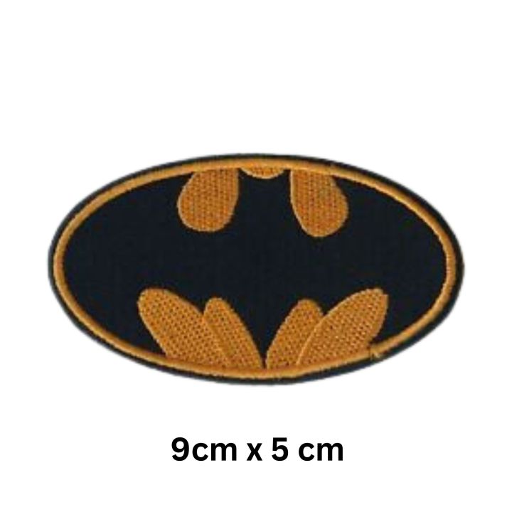 Batman Logo iron on sew on) Embroidery Applique Patch Sew Iron Badge#052